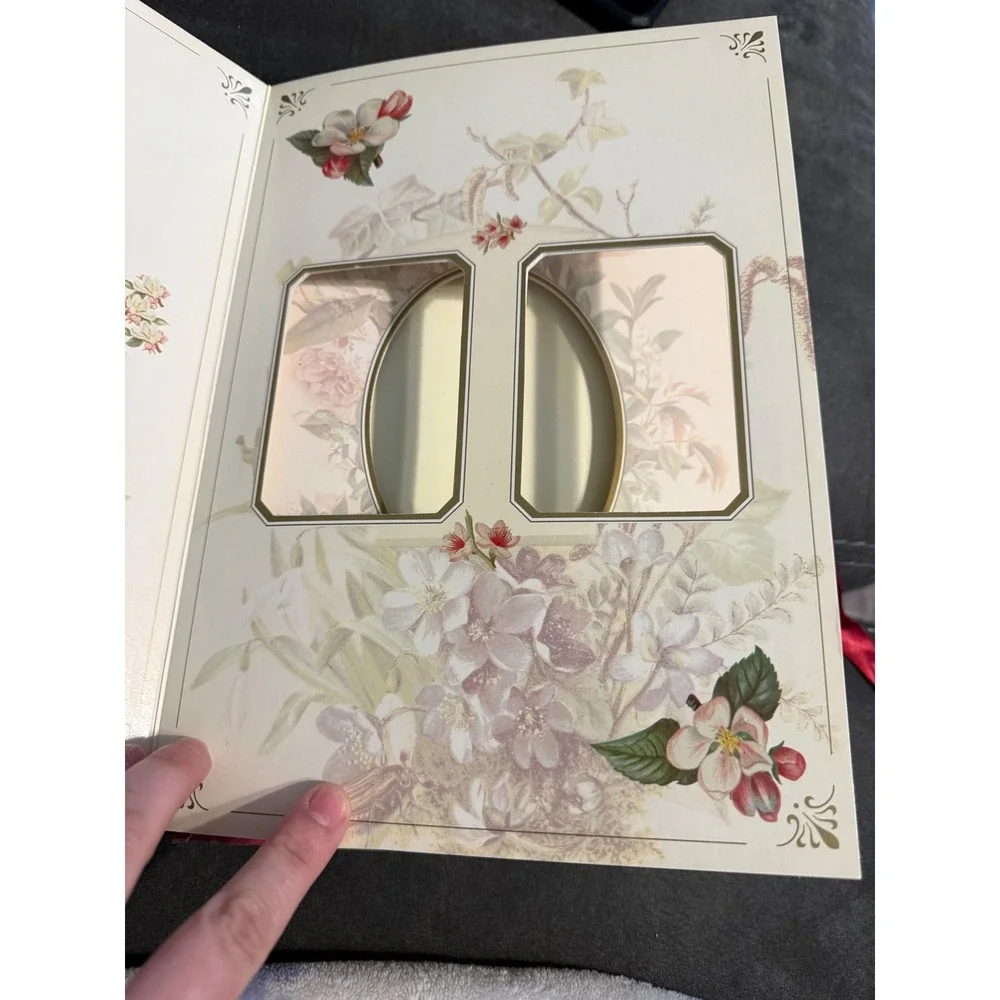 Robert Frederick Family Photograph Album Vintage Floral Die Cut Frames 1999